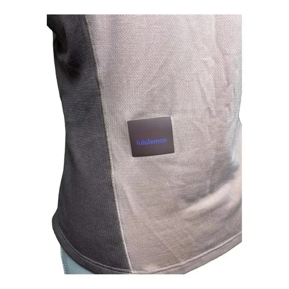 221 LULULEMON PINK CLAY / DARK OXIDE CAP SLEEVE HIKING TOP - Picture 3 of 8